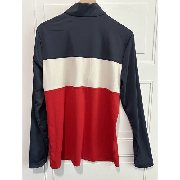 NWT Protest Men's Blues 1/4 Zip Fleece Top in Multi Cinema Size Large Light Cool - Picture 8 of 13